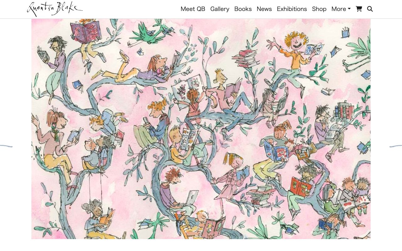クエンティン・ブレイク（Quentin Blake） の公式サイトのファーストビュー