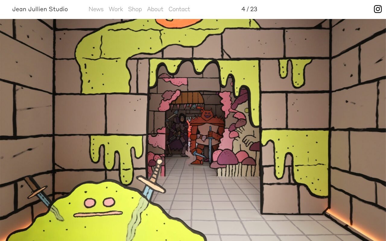 ジャン・ジュリアン（Jean Jullien） の公式サイトのファーストビュー