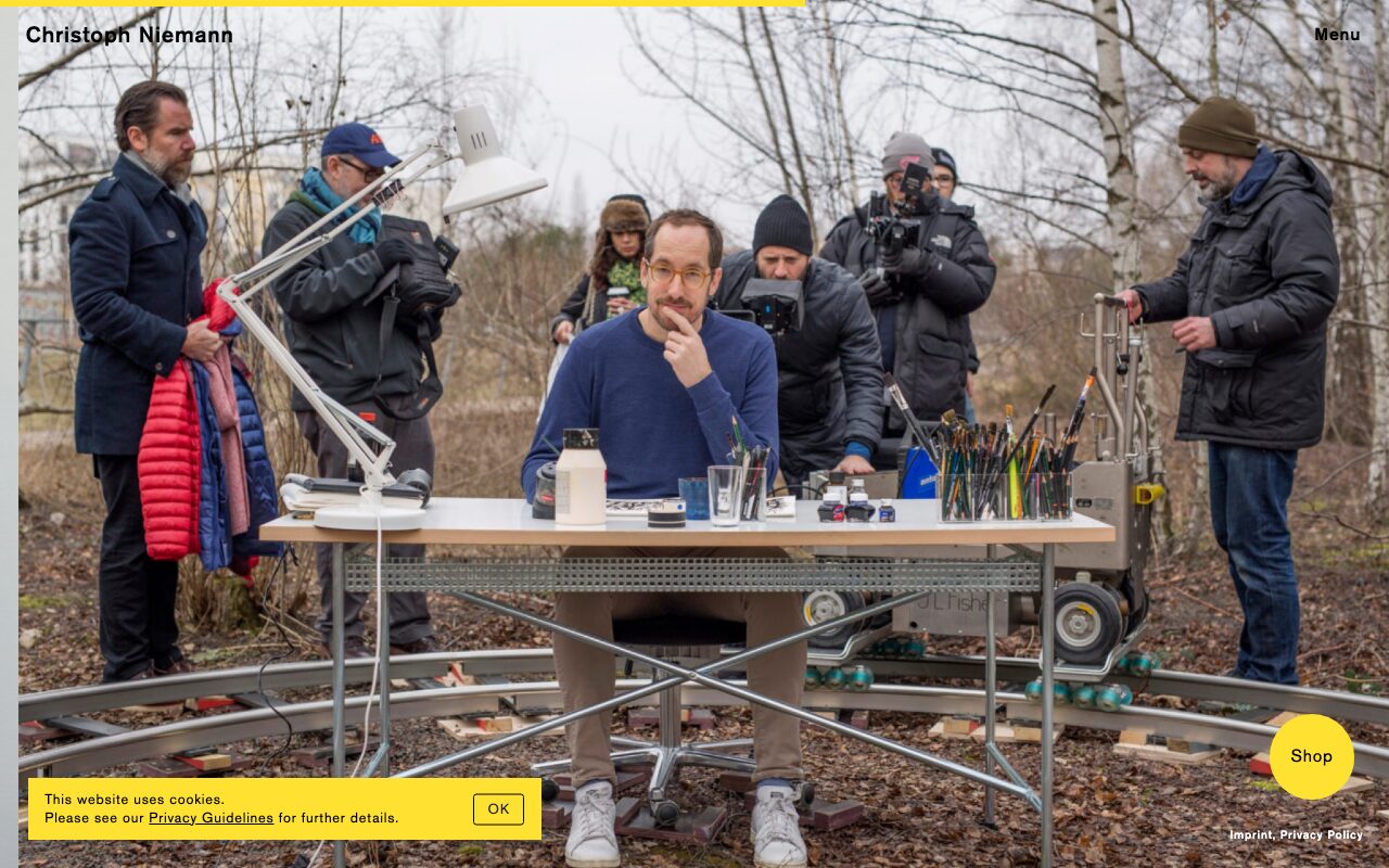 クリストフ・ニーマン（Christoph Niemann） の公式サイトのファーストビュー